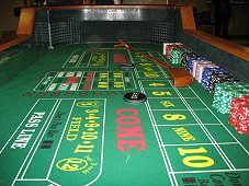 Rent a craps table in Garland